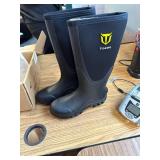 $65 TIDEWE Rubber Boots for Men, Waterproof 6mm Neoprene, Steel Shank Size
