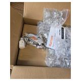 $140 Hexagon Garage Lights, 3-Level Dimmable 329W Tube, 11-Grid LED