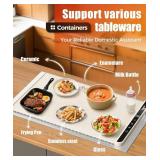 Food Warming Mat with Heat-Resistant Pad, 26x15 in, 6-Level Temp