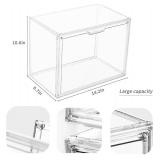 $60 Acrylic Display Case - Stackable Storage Bins with Magnetic Lid