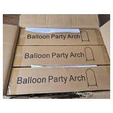 $46 Metal Arch Backdrop Stand Set of 3 (4ft/5ft/6ft) Gold with Nails