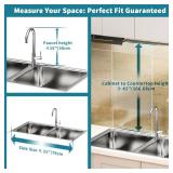 $47 HOWDIA Stainless Steel 2-Tier Over-the-Sink Dish Drying Rack