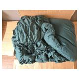 $67 Andency Oversized King Comforter Set 120x98, 3 Pieces, Dark Green