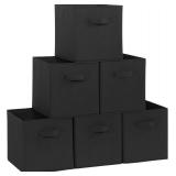 Storage Maniac 11-Inch Fabric Foldable Storage Cubes, 6-Pack