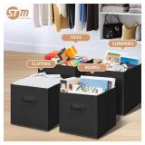 Storage Maniac 11-Inch Fabric Foldable Storage Cubes, 6-Pack