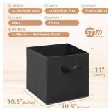 Storage Maniac 11-Inch Fabric Foldable Storage Cubes, 6-Pack