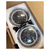 $70 7 Inch LED Headlight Round H6024 DOT Hi/Lo Beam Chrome for Jeep