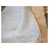 $60 Beige Fluffy Rug 8x10 ft - Ultra Soft Shag Rug, 1.7" Thick