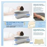 Pain Relief Cervical Pillow for Neck Support Memory Foam