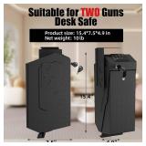 $95 HARDROCK Gun Safe for Pistols, Biometric Wall-Mounted Handgun