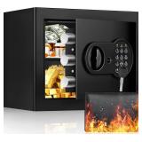 $67 1.2 Cu Ft Home Safe, Programmable Keypad, Digital Safe