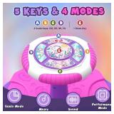 Unicorn Sit and Spin Toy for 1-3, 360  Spinning Seat with Lights