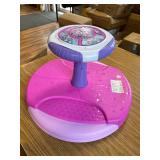 Unicorn Sit and Spin Toy for 1-3, 360  Spinning Seat with Lights