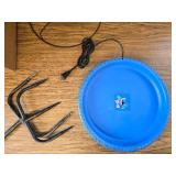 Daoeny 100W Heated Bird Bath with Thermostat, 5-Prong Metal Base