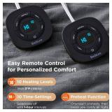 $80 Bedsure Electric Blanket Queen, Dual Control, Grey (84x90)