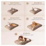 EHEYCIGA Fluffy Dog Crate Bed for Medium Dogs, Plush Faux Fur