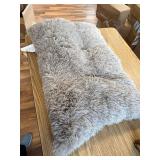 EHEYCIGA Fluffy Dog Crate Bed for Medium Dogs, Plush Faux Fur