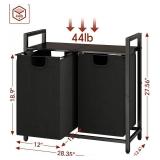 Kitstorack Laundry Basket Organizer with Shelf and Bags 2x11.8gal