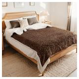 $50 LUXIAN Electric Heated Blanket Queen 84x90, 9-Heat & Auto-Off