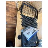 $50 320L Laundry Basket with Wheels - Metal Frame, Removable Bag Black