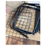 $50 320L Laundry Basket with Wheels - Metal Frame, Removable Bag Black