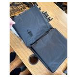 $50 320L Laundry Basket with Wheels - Metal Frame, Removable Bag Black