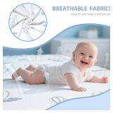 Trifold Pack and Play Mattress 38x26 2-Inch High-Density Foam