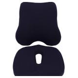 EVGATSAUTO Premium Memory Foam Lumbar Chair Back Support Cushion