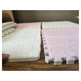 10-Piece Interlocking Foam Floor Mats, Pink, Cuttable Carpet Tiles
