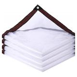 Clear 8x10 Waterproof Tarp with Grommets - Heavy-Duty PVC Vinyl