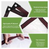 Clear 8x10 Waterproof Tarp with Grommets - Heavy-Duty PVC Vinyl