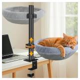 Adjustable Cat Desk Bed Attachment - Sunken Hammock Desk - 50lb