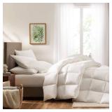 $126 Serta Down Illusion Warmth Comforter with Corner Loops, White