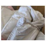 $126 Serta Down Illusion Warmth Comforter with Corner Loops, White