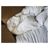 $126 Serta Down Illusion Warmth Comforter with Corner Loops, White