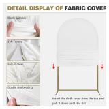 $69 Arch Backdrop Stand & Cover Set, 7.2ft + 6ft Balloon Arch (White)