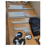 $100 STORAGE MANIAC 420L Cart with Wheels, Heavy-Duty Hamper, Black