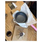 SENSARTE Nonstick Frying Pan Skillet with Lid, 9.5in + Glass Lid