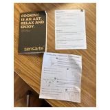 SENSARTE Nonstick Frying Pan Skillet with Lid, 9.5in + Glass Lid