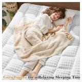 $59 Cymula Queen Fleece Mattress Topper with Pillow Top 8-21