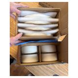 $70 TheTerra Ceramic Dinnerware for 4, 12 Pieces, Microwave Safe