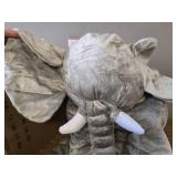 Giant Elephant Stuffed Animal, 24" Plush Toy - Gray