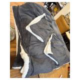 $60 DEITAS King Comforter Set 3 Pieces - 3D Jacquard Sherpa, Gray