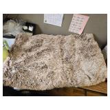 Bedfolks Extra Large Waterproof Plush Dog Crate Bed 41x27 Brown