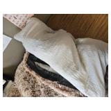 Bedfolks Extra Large Waterproof Plush Dog Crate Bed 41x27 Brown