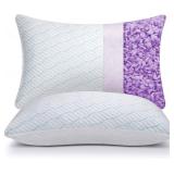 $50 Cooling Pillows Queen Set of 2, Memory Foam, 20x30