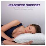 $50 Cooling Pillows Queen Set of 2, Memory Foam, 20x30