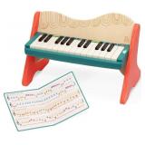 B. Toys Wooden Toy Piano for Toddlers, Coded Keys, Songbook   3+