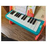 B. Toys Wooden Toy Piano for Toddlers, Coded Keys, Songbook   3+
