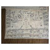 GRANNY SAYS Rug Set of 3, Non-Slip Faux Wool Mats, Grey